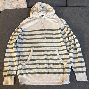 Sonoma white and Green Striped Hoodie